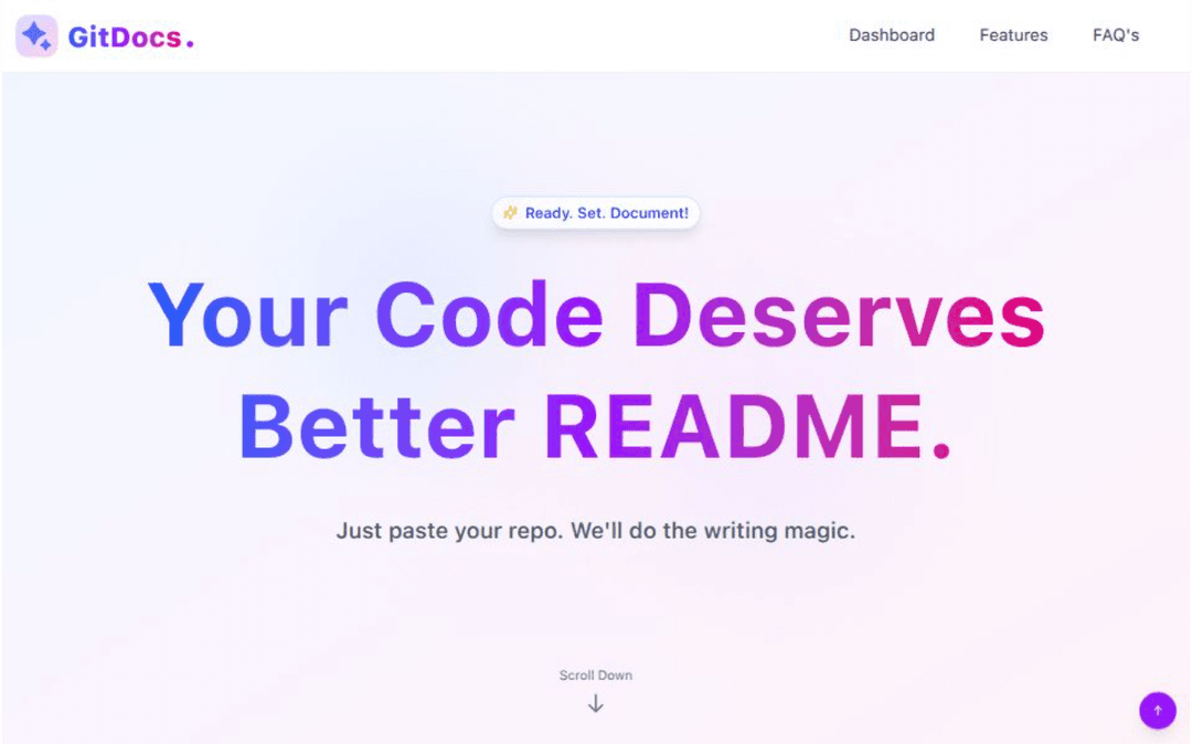 GitDocs - AI Powered Documentation Generator