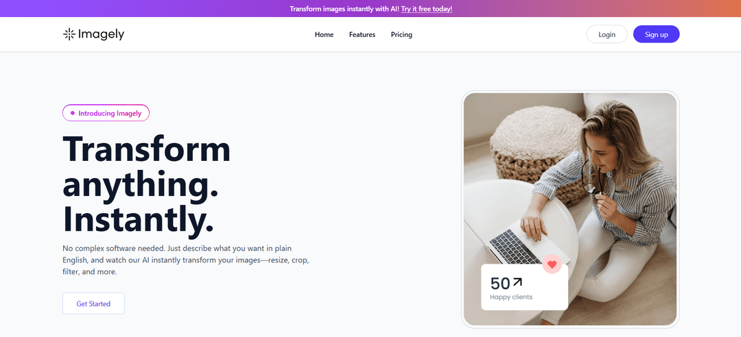 Imagely - Transform images instantly
